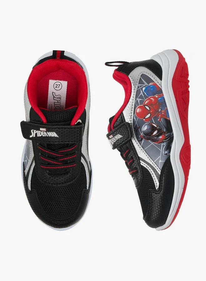 MARVEL Boys Light-Up Spider-Man Print Sneakers